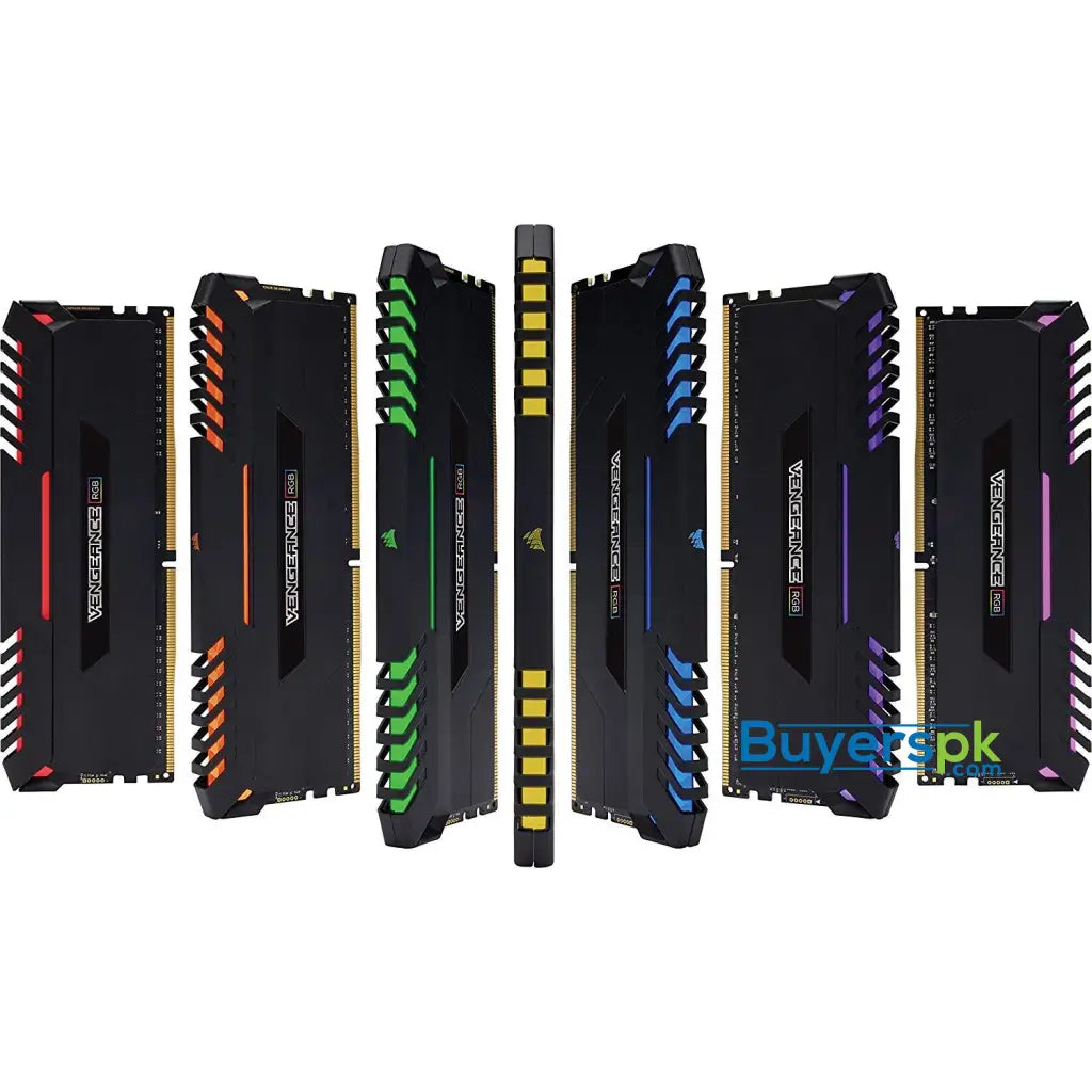 CORSAIR Vengeance RGB 16GB (2x8GB) DDR4 3200MHz C16 Desktop Memory - Black - RAM CORSAIR Vengeance RGB 16GB (2x8GB) DDR4 3200MHz C16 Desktop Memory - Black - RAM